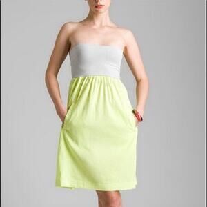 Theory Yellow One‎ Size Fits All Tube Dress Women's